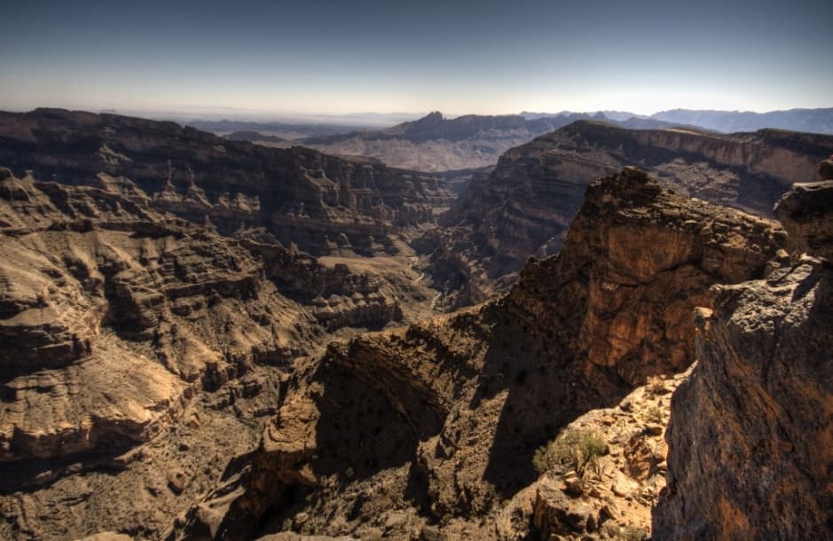 Wadi An Nakhar canyon
