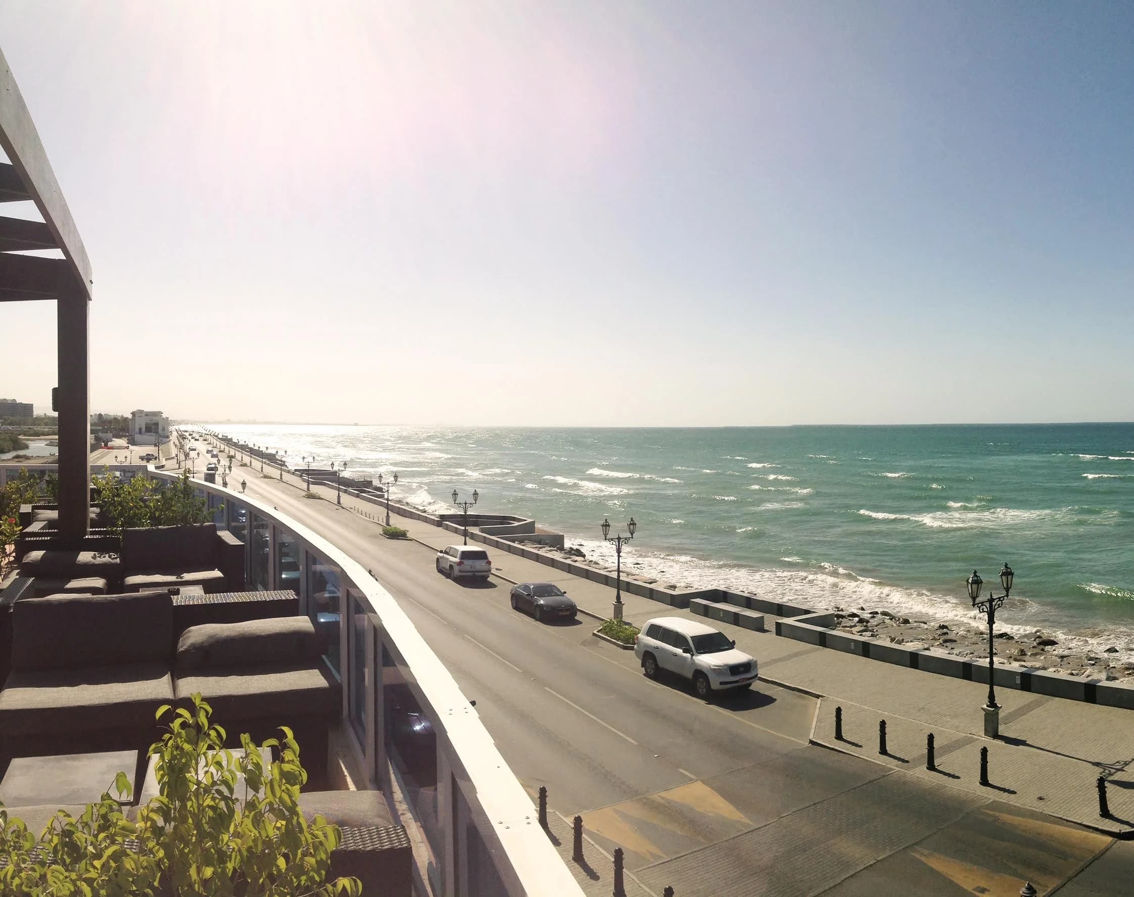Waves rolling into the shore